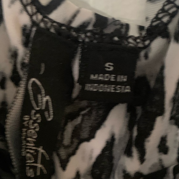 Black and white evening top - Picture 3 of 4